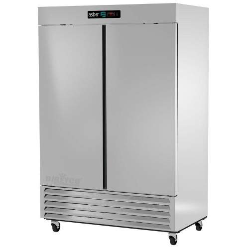 Refrigerador Asber ARR-49-H Puerta Doble Solida Acero Inoxidable