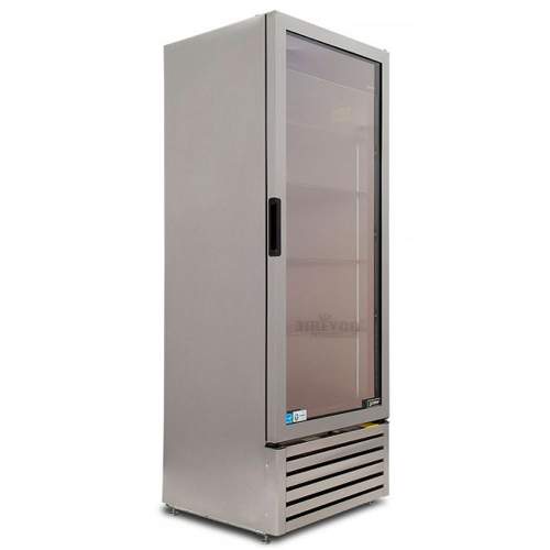 Refrigerador Imbera G319 Acero Inoxidable Puerta De Cristal
